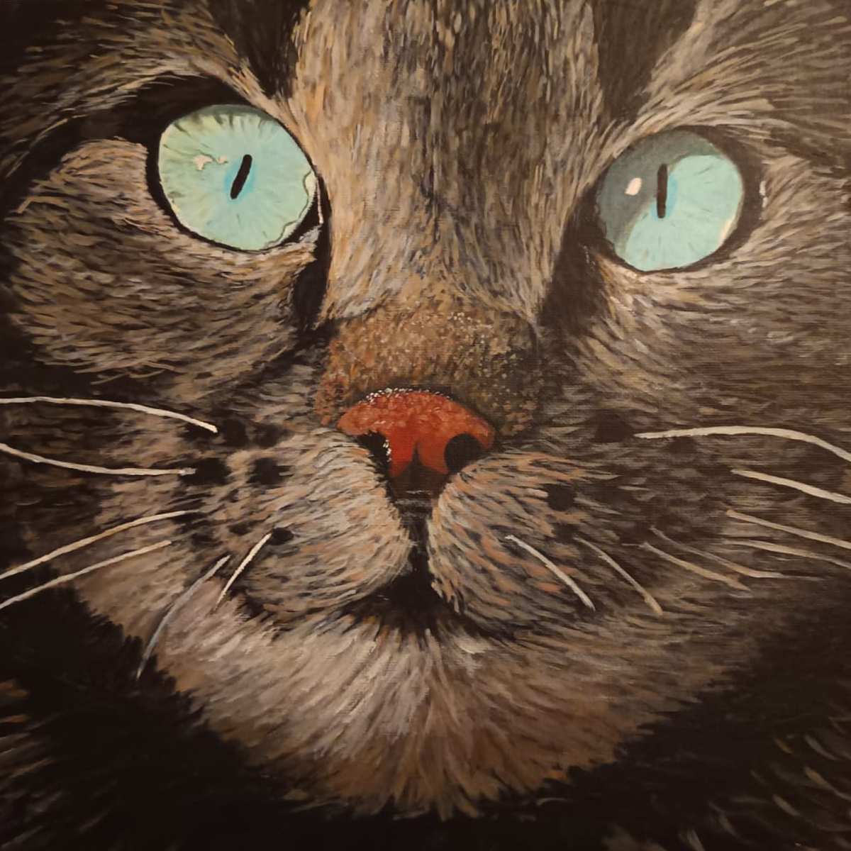 Louise's cat painting
